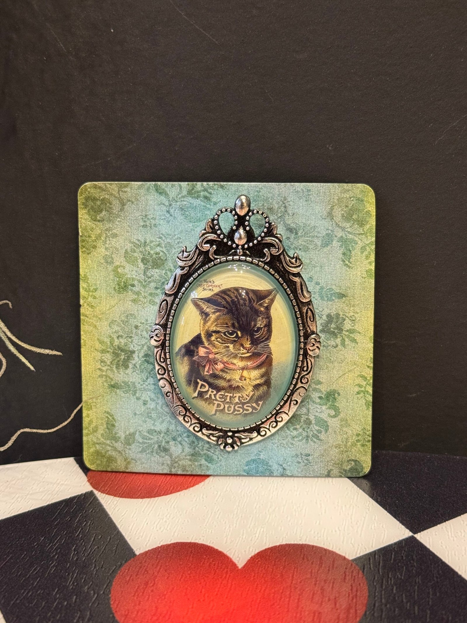 Silver Pretty Pussy Brooch